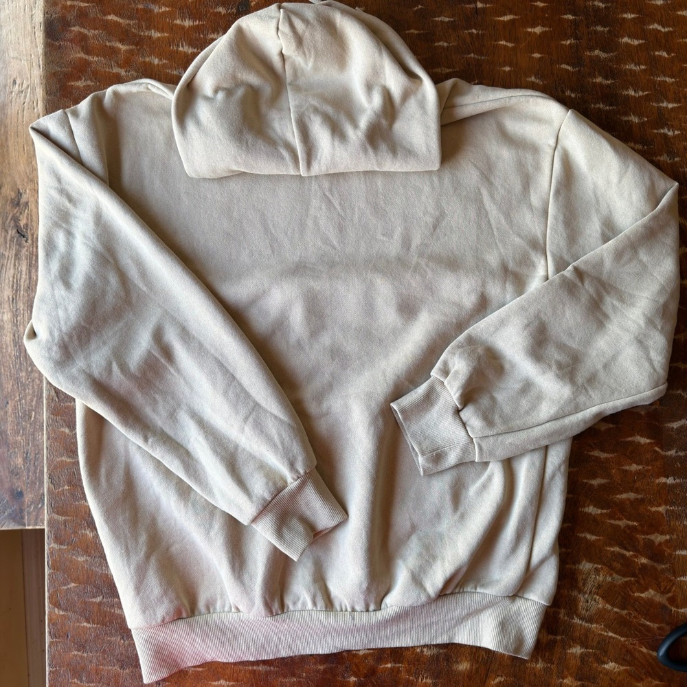 Aeropostale Peanuts Hoodie Graphic Sweatshirt Modern Womens Size Medium Tan - Picture 5 of 6